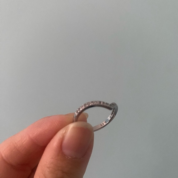 925 sterling silver wishbone ring - Picture 6 of 8